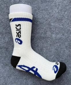Set 5 Đôi A12 Asics Trắng Kẻ Xanh Dương