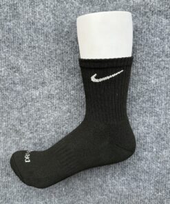 Set 5 Đôi D03 Nike - Drifit Đen Cổ Trung