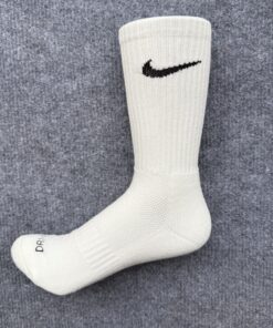 Set 5 Đôi D03 Nike - Drifit Trắng Cổ Cao