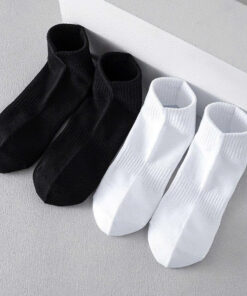 Set 5 Đôi T02 Đen Trơn Ngắn