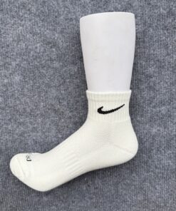 Set 5 Đôi D03 Nike - Drifit Trắng Cổ Ngắn